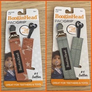 🆕 BooginHead PaciGrip Baby Pacifier toy Clip Bundle Om+🆕